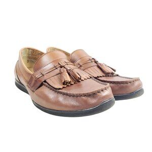 Dockers Mens Size 12 Brown Leather Kiltie Tassel Loafers